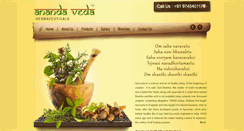 Desktop Screenshot of anandavedaherbals.com