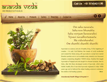 Tablet Screenshot of anandavedaherbals.com